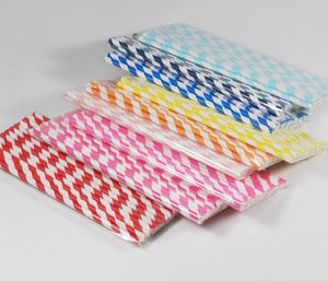 Miljöpappersstrån 200 Designs Disponibla Drinking Straws Birthday Party Wedding Supplies Decoration Dispette9118406