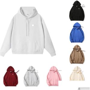 Yoga Outfit Al New Coat Jacket Autumn/Winter Sports Hooded Sweatshirt High-End Luxury Uni Sweaters Running Fitness Loose Casual Therma Otdsg