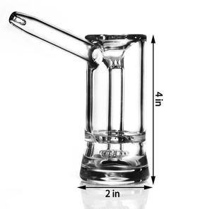 Ny stil Fashion Transparent Tobacco Pipe Glass Rökning Set Glass Water Pipe Coll Bubbler