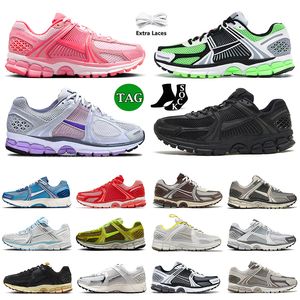 Toppdesigner Vomero 5 Flat Running Outdoor Shoes Athletic Sports Flat Pewter Oatmeal Pink Triple Black Photo Dust Supersonic Men Women Tennis Sneakers Runner