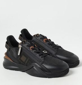 Italien varumärke män flödesneakers skor mesh blixtlås skateboard gå gummi nappa tygplattform ensam grossist rabatt casual sport eu38-46 originallåda