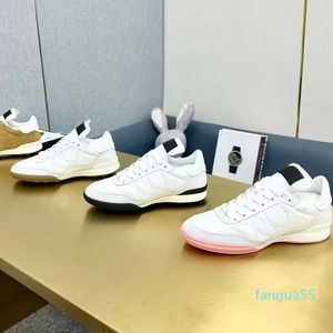 white Casual shoes womens designer shoes Lace up Travel leather sneaker cowhide lady Thick soled Running Trainers woman shoe platform gym sneakers