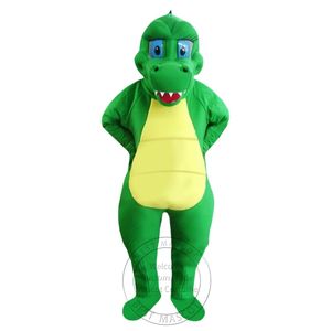 Halloween Adult size Green Crocodile mascot Costume for Party Cartoon Character Mascot Sale free shipping support customization