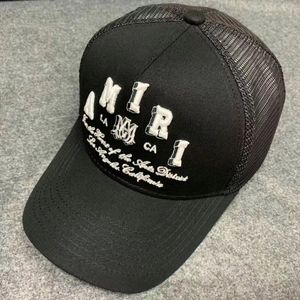 Шляпа Ami с объемными буквами, дизайнерская летняя сетчатая шляпа 2024 года для мальчиков и девочек, универсальная модная бейсболка