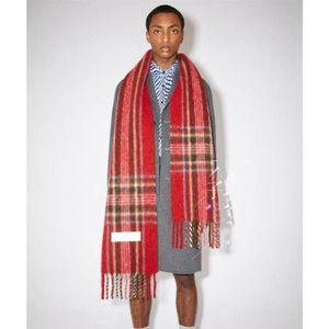 ac thickened plaid womens scarf shawl warm wrap men and women general style colorful tzitzit imitation232o