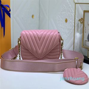 Designer-Damen-Umhängetaschen, Multi-Pochette-Handtaschen, Blumenbuchstaben, Wellenkettentasche, Damenmode, Metall-Digramm, Umhängetasche, Make-up, Mini-Geldbörsen