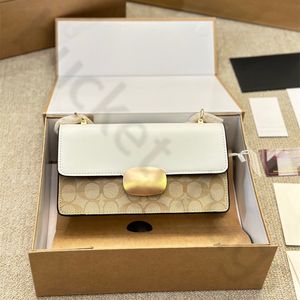 Złota srebrna torba designerska zupełnie nowa klapka na ramię krzyżowa torba na ciało wysokiej jakości skórzane torby na crosbody dla kobiety torebki dhgate moda torebki z pudełkiem