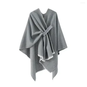 Шарфы, мягкая теплая накидка, уютная женская осенне-зимняя шаль, толстый кардиган в стиле ретро, ветрозащитная накидка, одеяло, пончо для защиты от холода на плечах