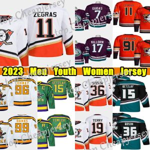 #11 Trevor Zegras Reverse Retro Hockey Jersey #91 Adam Fantilli Troy Terry Mighty Ryan Getzlaf Cam Fowler John Gibson Paul Kariya Alex Killo 46