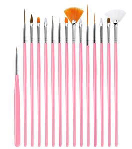 Nail Brush For Manicure Gel Nail Art 15PcsSet Ombre Brush For Gradient For Gel Nail Polish Painting Drawing3678657