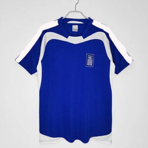 Retro Classic 2004 Grekland Soccer Jerseys T Shirts Charisteas Tsiartas Nikolaidis Zagorakis Karagounis National Team Football Shirt