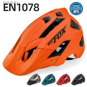 Capacetes de ciclismo BAT Capacete de ciclismo Bicicleta MTB Capacete de bicicleta 2023 Novo Laranja Homens Mulheres Mountain Road Bike Capacetes esportivos integralmente moldadosL240109