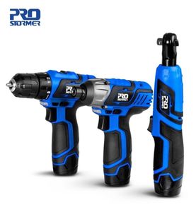 12V Cordless Electric Screwdriver Drill Machine Ratchet Wrench Power Tools Electric Hand Drill Universal Battery by PROSTORMER 2013417427