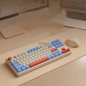 Keyboards Gaming Mechanical Feel Keyboard Glows Wireless Game USB Desktop PC/Notebook Available Keyboard And MouseL240105