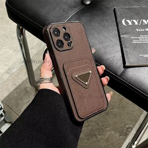 Phone Case Designer iPhone Case for Apple iPhone 15 Promax 15Pro 14 Pro Max 13 12 14plus 11 XR XS XsMax Fashion Wallet Card Holder Gold Edging Luxury Lanyard Mobile Cover