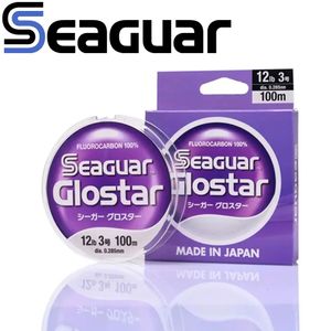 Оригинальная леска SEAGUAR GLOSTAR 4LB-70LB, 100% фторуглеродная леска, 100 м/60 м, ограниченный продукт к 50-летию 240108