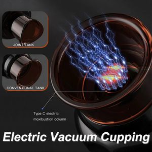 Smart Electric Vacuum Burs Sug Cups Cupping Therapy Massager Body Cups Anti-cellulit Slimming Back Massager uppladdningsbar 240109