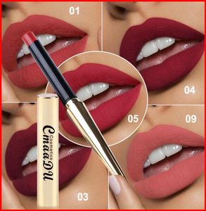 CmaaDu 12 Farben Matte Lipstick Lip Waterproof Makeup Lasting Lip Stick Maquiagem mit Gold Bullet Shape Tube8735832