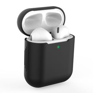 Adatto per Airpods Custodia per cuffie wireless Bluetooth Apple Comoda custodia in pelle antigoccia per l'uso in movimento, realizzata in silicone, lavabile, disponibile in più colori