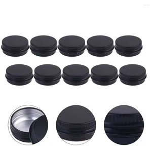 Storage Bottles 10 Pcs 15ml Aluminium Tin Jars Sample Pots With Screw Lids