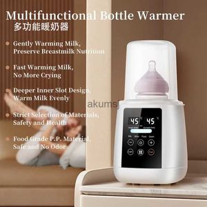 Elektriska vattenkokare Babyflaskan varmare mjölk Fast Heating Didrosting matvärmare och ångsterilisator med LCD-skärm Anti-Torkande skydd YQ240109
