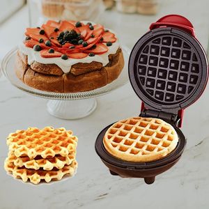 Mini Paninis Waffle Maker Łatwe czyste płyty powlekane bez wstępu Automatyczna temperatura gospodarstwa domowego elektryczna maszyna śniadaniowa 240109