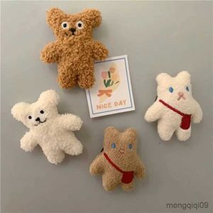 5 pçs ímãs de geladeira 3d adesivo de geladeira urso brinquedos de pelúcia adesivo de geladeira kawaii ímã adesivo animal dos desenhos animados adesivos de parede