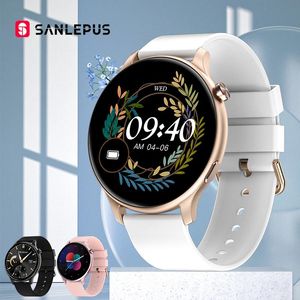 Uhren neue 2022 Smart Watch Frauen Männer Bluetooth nennt Smartwatch wasserdichte Fitnessarmband Blut Sauerstoff Herzfrequenzmessung