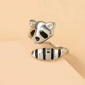 Cluster Ringen 2023 Nieuwe Leuke Kat Ring Voor Vrouwen Hot Selling Mode Opening Verstelbare Dieren Ringen Vintage Gothic Anillos Sieraden kerstcadeaus YQ240109