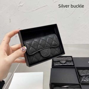 luxury designer wallet caviar cc wallet purse Ladies Leather Wallets coin purse Credit Card Slot Mini Skinny Black Card Top Zip Coin Pouch with ID Holder High quality