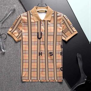 Clássico Homens Polo Camisa Designer Camisas de Verão Marca de Luxo Negócios Casual Tee Inglaterra Estilo Camisas Homem Tops Asiático Tamanho M--xxxl 22fxo