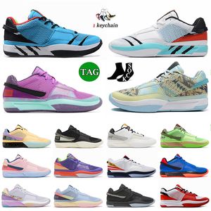 Ja Basketballschuh Ja 1 Tag 1 Ja1 Morant Eybl Turnschuhe Männer Frauen Jungen Mädchen Grinch Dunkelgrau Helle Mango Weihnachten Guava Ice Zombie Trainer Sport 36-46