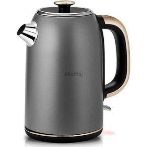 Electric Kettles Electric Tea Kettle -57oz rostfritt stål vattenkokare vattenpanna med vistelse svalt handtag - 1500W snabb kokande varmvattenvärmare vattenkokare yq240109