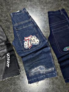Мужские джинсы Ретро мешковатые джинсы Harajuku JNCO Y2K Мужские женские с низкой посадкой в стиле хип-хоп Черные прямые широкие брюки Брюки в стиле панк Уличная одежда