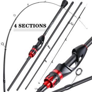 Sougayilang 085g Soft Tip Fast Action Carbon Fiber Spinning Fishing Rod 21m Casting Rods Stream Lake for Bass Pike 240108