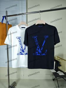 xinxinbuy 2024 Men designer tee t shirt ski broderi basket stickad 1854 kvinnor svart vit röd blå xs-2xl