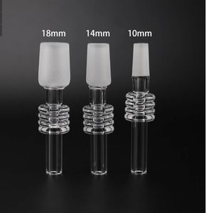 Glass Tip Nail For Nectar Collector Silicone Pipe 10mm 14mm 18mm Male joint Smoking Pipe E-Nail