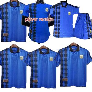 1994 Retro Argentina Soccer Jerseys Men Kit Classic Maradona Vintage Football Shirt Messis Riquelme Crespo Tevez Ortega Batistuta