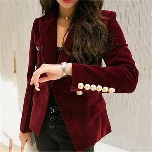 Blazers 2019 outono veludo terno jaqueta moda magro ol chique manga longa blazers feminino casaco casual escritório senhoras outerwear f866