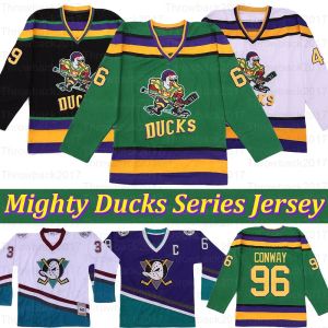 Mighty Ducks Film Gordon Bombay 96 Charlie Conway 99 Adam Banks Greg Goldberg 44 Fulton Reed Hockey Jersey 74