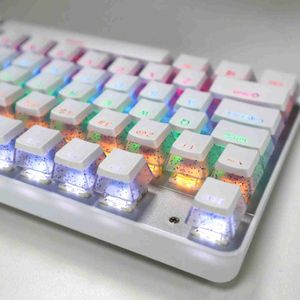 Keyboards 104 Keys PBT Pudding Keycaps Two-color Injection OEM Profile DIY Gaming Mechanical Keyboard Keycap for Gateron Cherry MX SwitchL240105