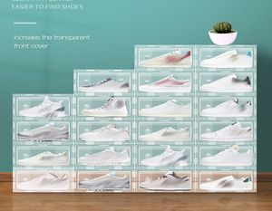 Kalınlaştırılmış Ayakkabı Depolama Çekmeceleri Kutu Güçlü Yatak Çekme Tipi Plastik Ayakkabı Raf Kutuları 9091835