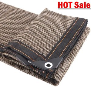 Prostokąta Sun Shade Net Outdoor Camping Namiot Ogród żagla Pergola HDPE Balkon Balcony Fence Prywatna basen Cover 240108