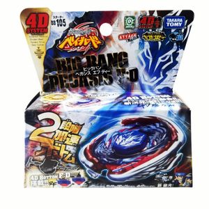 Tomy Beyblade Metal Battle Fusion Top BB105 BIG BANG PEGASIS F D 4D CON Light Launcher Tomy Beyblade Metal Battl 240108