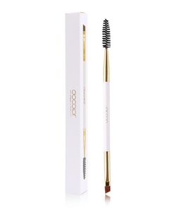 Docolor Eyebrow Brush and Comb Wood Professional Angled Makeup Brush for Eyebrows Synthetic Hair Wooden Make Up9769922