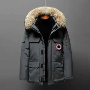 Goosemen's Parka Cananda Piumini Invernali Abiti da lavoro Giacca Outdoor Addensato Moda Calda Mantenimento di una coppia Trasmissione dal vivo canadese