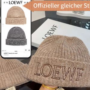 Luxury Cashmere Winter Sticked Loewf Women's Designer Beanie Cap Men's Woolen Woven Thermal Hat Birthday Present91