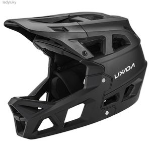 Cykelhjälmar Full Face Mountain Bike Hjälm Vuxen Racing Downhill MTB Hjälm Bicycle Helmet MTB för Mountain Bike AccessoriesL240109