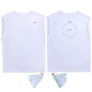 Мужская футболка дизайнерская одежда графика с WhiteShirt Unsiex Off Белая футболка из офисной швейной шкур