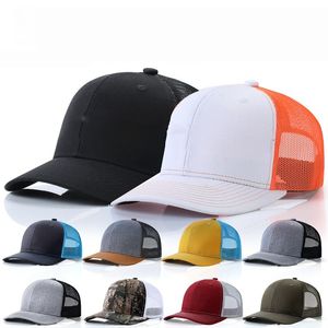 Trucker Hats Logo Baseball Caps Hip Hop Verstellbarer Patchwork Snapback Erwachsenenummer Sun Hats Visier Visor